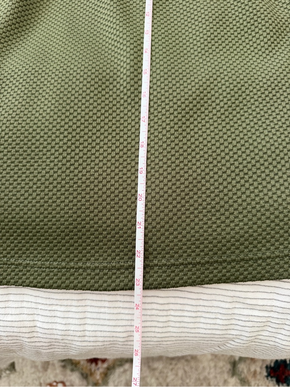 Shabby Apple Olive Textured Fit-and-Flare Dress - Picture 5 of 8